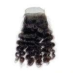 Organic curly hair closure 4x4”