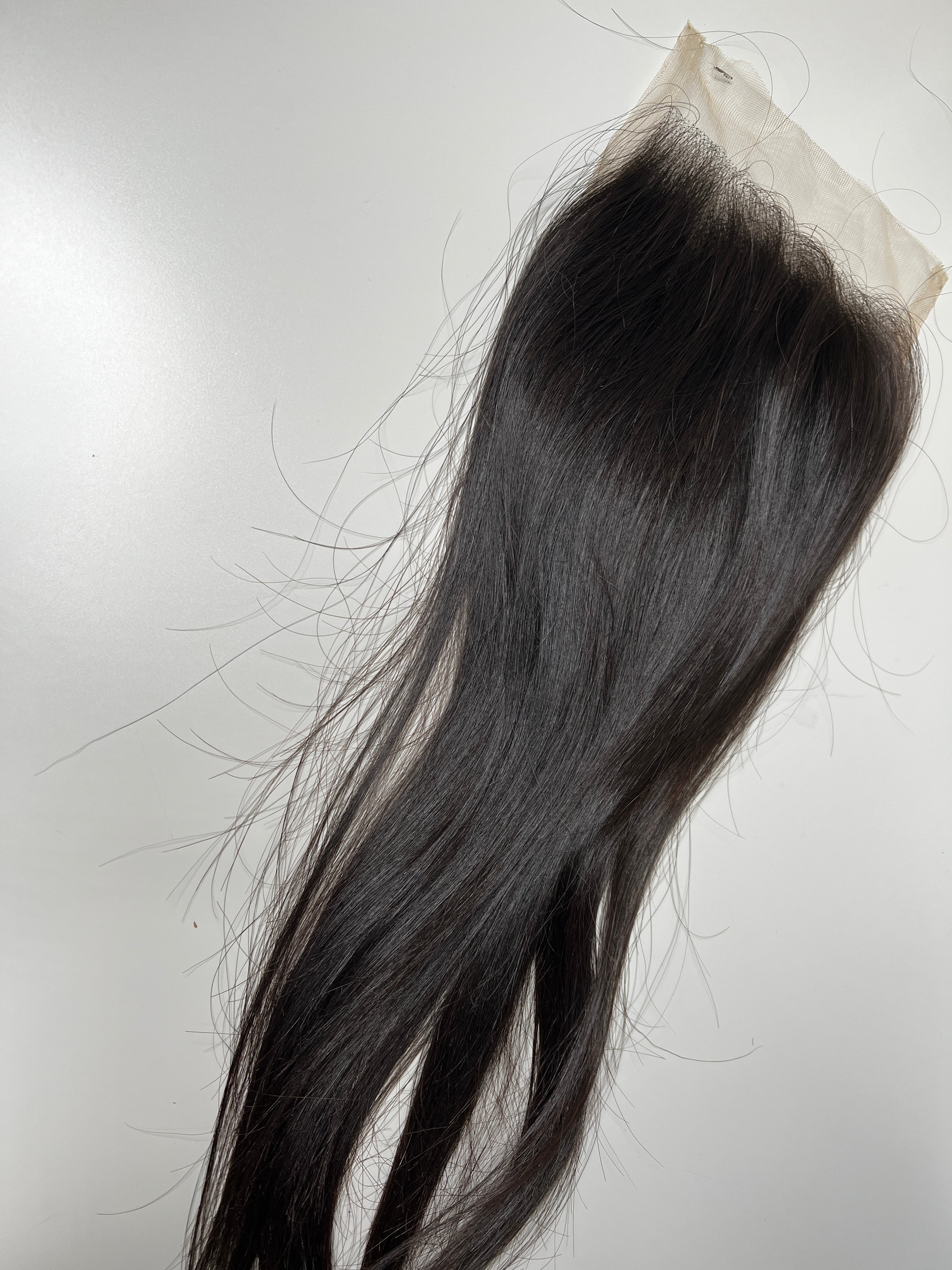 Organic classic straight hair closure 5x5”