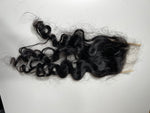 Organic wavy curly hair closure 4x4”